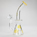 Haze | 8.5″ Weed Leaf Bent Neck Glass Bong – Jade Yellow (Mini-E) Glass Bong Canadian Distributor