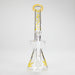 Haze | 8.5″ Weed Leaf Bent Neck Glass Bong – Jade Yellow (Mini-E) Glass Bong Canadian Distributor