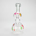Haze | 4″ Mini Flower Bubble Glass Bong – Charcoal Black (Mini-F) Glass Bong Canadian Distributor