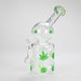 Haze | 8″ Trippy Bubble Dab Rig – Green (Mini-J) Glass Bong Canadian Distributor