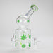 Haze | 8″ Trippy Bubble Dab Rig – Green (Mini-J) Glass Bong Canadian Distributor