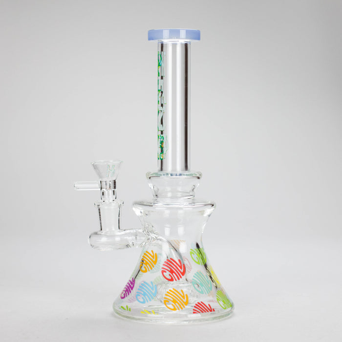 Haze | 8.5″ Colorful Chill Rig – Jade Blue (Mini-K) Glass Bong Canadian Distributor