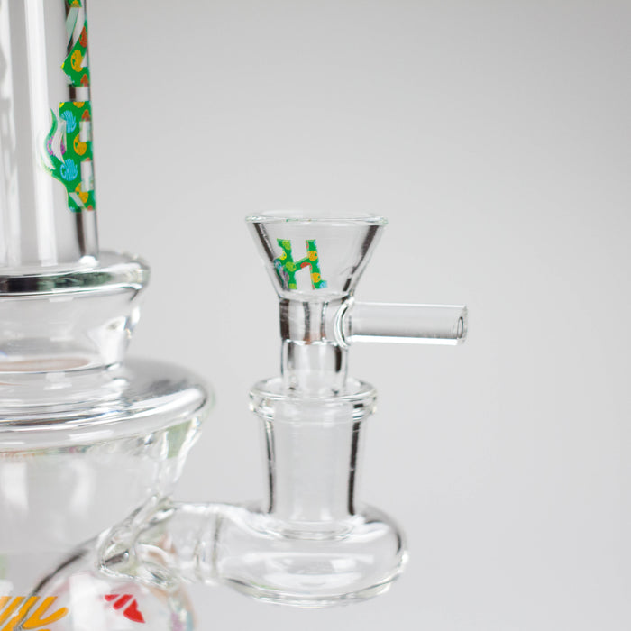 Haze | 8.5″ Colorful Chill Rig – Jade Blue (Mini-K) Glass Bong Canadian Distributor