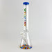 Wellcann | 17" Thickened Base Psychedelic Beaker Glass Bong Glass Bong Super Supplys Inc Milky Blue