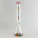 Wellcann | 17" Thickened Base Psychedelic Beaker Glass Bong Glass Bong Super Supplys Inc