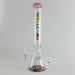 Wellcann | 17" Thickened Base Psychedelic Beaker Glass Bong Glass Bong Super Supplys Inc