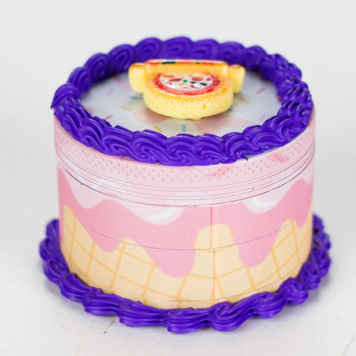 2.5" Cake-Shaped Metal Grinder 4-Layer (Box of 6)