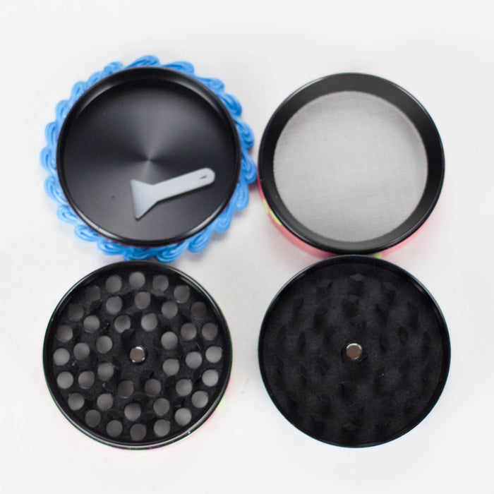 2.5" Cake-Shaped Metal Grinder 4-Layer (Box of 6)