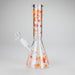 10" Cherry Blossom Glass Beaker Bong – 14mm Bowl Joint Glass Bong 777 Smoke