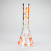10" Cherry Blossom Glass Beaker Bong – 14mm Bowl Joint Glass Bong 777 Smoke