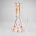 10" Cherry Blossom Glass Beaker Bong – 14mm Bowl Joint Glass Bong 777 Smoke