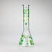 10" Lucky Clover Glass Beaker Bong – 14mm Bowl Joint Glass Bong 777 Smoke