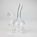 7" Solid Color Electroplate Glass Bong – 14mm Bowl Joint Glass Bong 777 Smoke Clear