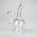 7" Solid Color Electroplate Glass Bong – 14mm Bowl Joint Glass Bong 777 Smoke Rainbow