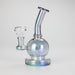 7" Solid Color Electroplate Glass Bong – 14mm Bowl Joint Glass Bong 777 Smoke