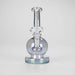 7" Solid Color Electroplate Glass Bong – 14mm Bowl Joint Glass Bong 777 Smoke