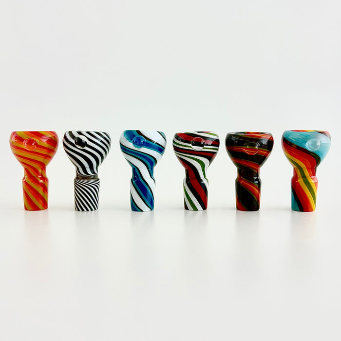 18mm Swirl Bowl Piece - 6-CT Bowl · Popper Super Supplys Inc