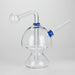 6" Mushroom Mix Sticker Glass Oil Burner Pipe – Unique Borosilicate Dome Design Glass Rig RMG WHOLESALE