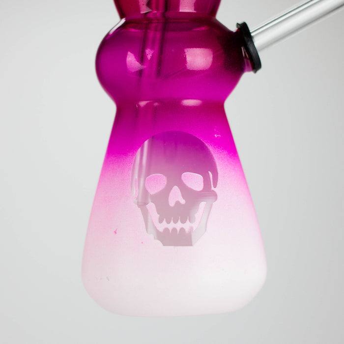 6" Round Bottom Skull Glass Oil Burner – Compact Design with Assorted Colors Glass Rig RMG WHOLESALE
