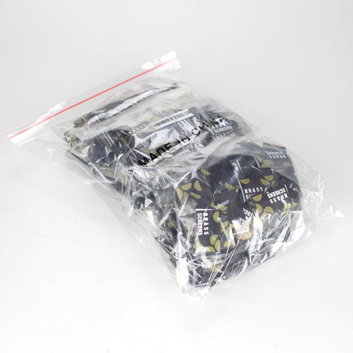 Stainless Steel/Brass Screens – Bag of 500 (5 Screens per Pack) Metal Screen 777 Smoke