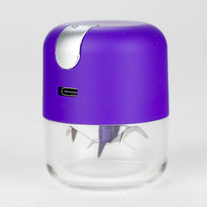 Electric Metal Grinder with USB Charging Cable – Portable, Powerful, and Easy to Use Electronic Grinder 777 Smoke Purple