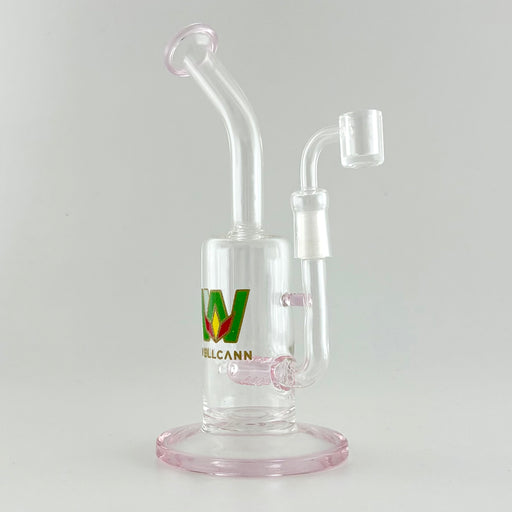 Wellcann | 9.5" Inline Rig with Quartz Banger Glass Rig Super Supplys Inc Pink