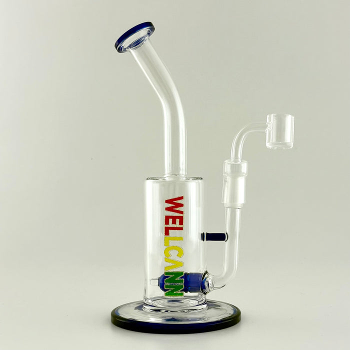 Wellcann | 9.5" Inline Rig with Quartz Banger Glass Rig Super Supplys Inc