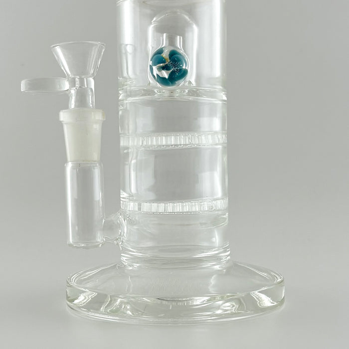 10" Double Layer Honeycomb Perc Glass Bong Super Supplys Inc