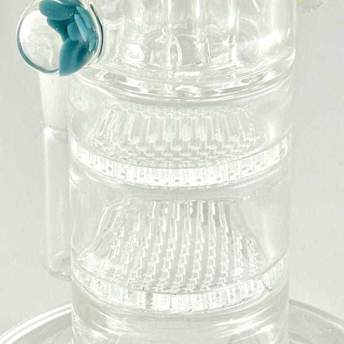 10" Double Layer Honeycomb Perc Glass Bong Super Supplys Inc
