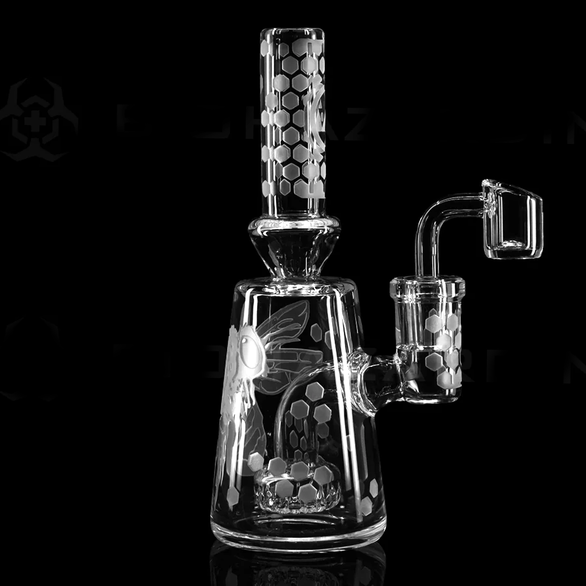 Dab Rig Bee Dab Rig | Deep Etched Banger Hanger | 7