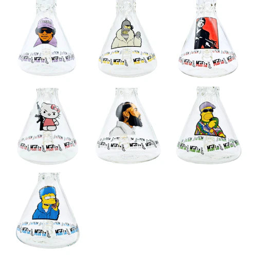 Mafia Glass | Character-Themed Beaker Bongs – Mafia Glass Collection Glass Bong Small Biz Distributors