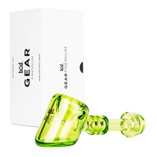 GEAR Premium® | 5" Joffre Hammer Hand Pipe Glass Pipe West Coast Gifts Lime Green