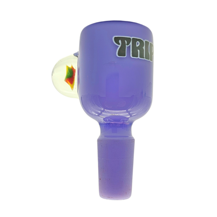 Trippy Glass Bong Bowl with Flower Implosion – Assorted Colours Bowl · Popper Small Biz Distributors