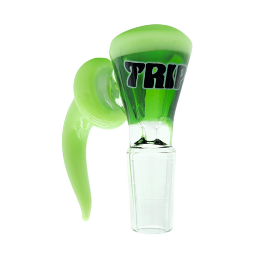 Trippy Glass Bong Bowl With Solid Color Horn - Assorted Colours Bowl · Popper Small Biz Distributors