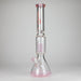 Genie | 17.5" 10-Arm 9mm Colored Bottom Glass Bong [GE4180] Glass Bong ONE Pink