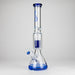 Genie | 17.5" 10-Arm 9mm Colored Bottom Glass Bong [GE4180] Glass Bong ONE Blue