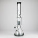 Genie | 17.5" 10-Arm 9mm Colored Bottom Glass Bong [GE4180] Glass Bong ONE Light Black (Gray)