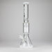 Genie | 17.5" 10-Arm 9mm Colored Bottom Glass Bong [GE4180] Glass Bong ONE White