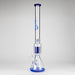 Genie | 24" 12-Arm 9mm Colored Bottom Glass Water Bong [F7-004-1] Glass Bong ONE Blue