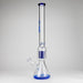 Genie | 24" 12-Arm 9mm Colored Bottom Glass Water Bong [F7-004-1] Glass Bong ONE