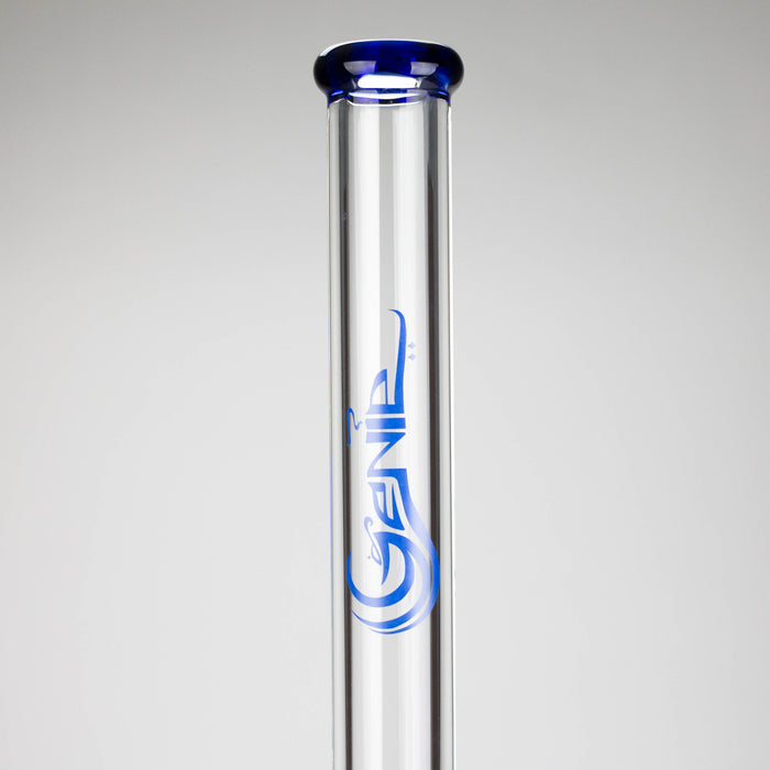 Genie | 24" 12-Arm 9mm Colored Bottom Glass Water Bong [F7-004-1] Glass Bong ONE