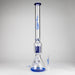 Genie | 24" 12-Arm 9mm Colored Bottom Glass Water Bong [F7-004-1] Glass Bong ONE