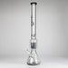 Genie | 24" 12-Arm 9mm Colored Bottom Glass Water Bong [F7-004-1] Glass Bong ONE Light Black (Gray)