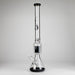 Genie | 24" 12-Arm 9mm Colored Bottom Glass Water Bong [F7-004-1] Glass Bong ONE Black