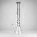Genie | 19.5" 9mm Curved Shaft Glass Beaker Bong [F7-002-1] Glass Bong ONE