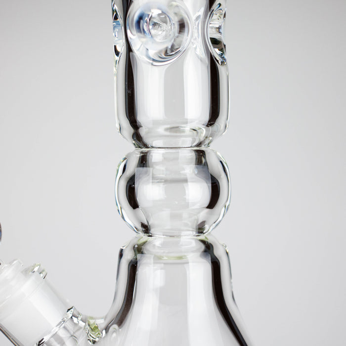 Genie | 19.5" 9mm Curved Shaft Glass Beaker Bong [F7-002-1] Glass Bong ONE