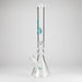 Genie | 19.5" 9mm Curved Shaft Glass Beaker Bong [F7-002-1] Glass Bong ONE Teal