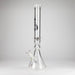 Genie | 19.5" 9mm Curved Shaft Glass Beaker Bong [F7-002-1] Glass Bong ONE White