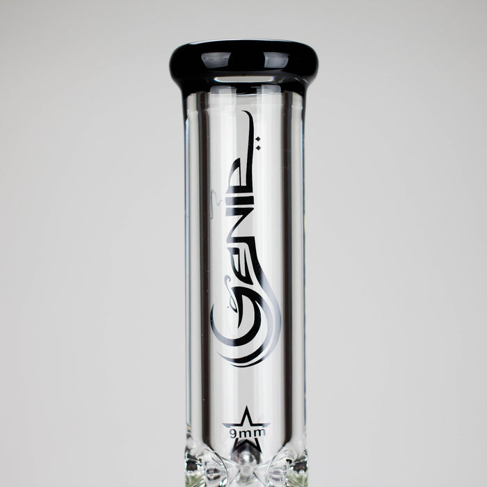 Genie | 17.5" 10-Arm 9mm Colored Bottom Glass Bong [GE4180] Glass Bong ONE