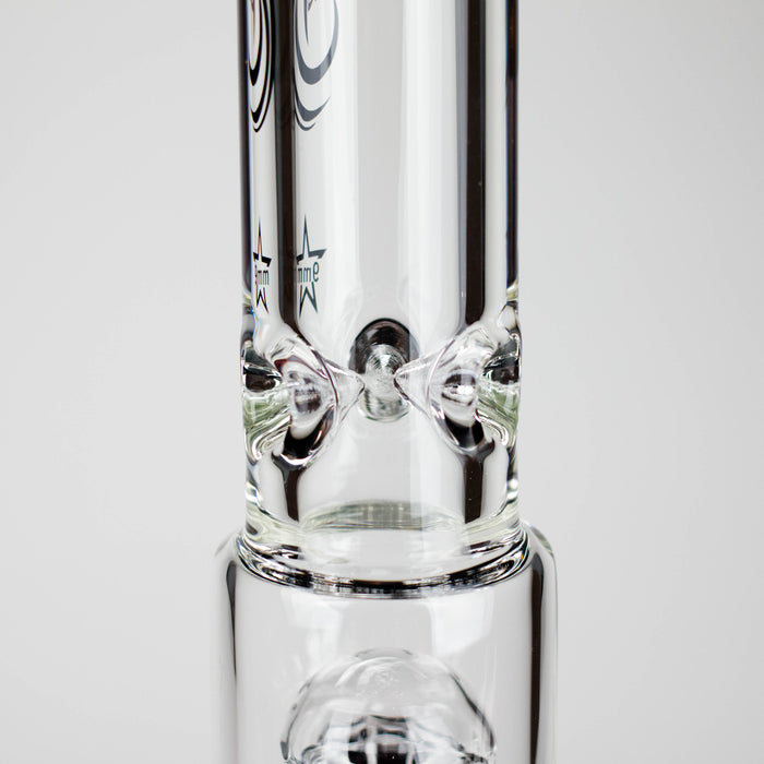 Genie | 17.5" 10-Arm 9mm Colored Bottom Glass Bong [GE4180] Glass Bong ONE